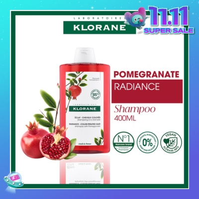KLORANE Radiance - Color-Treated Hair Pomegranate Shampoo (To Protects & Prolongs Colour Radiance) 400ml