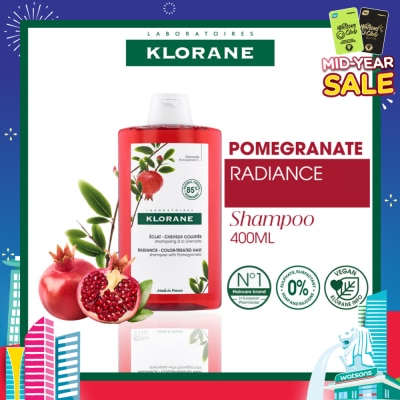 KLORANE Radiance - Color-Treated Hair Pomegranate Shampoo (To Protects & Prolongs Colour Radiance) 400ml