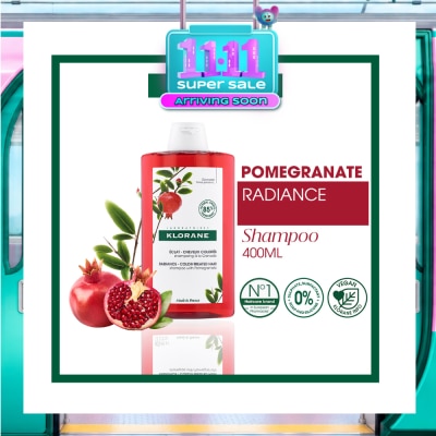 KLORANE Radiance Color Treated Hair Pomegranate Shampoo (To Protects & Prolongs Colour Radiance) 400ml image