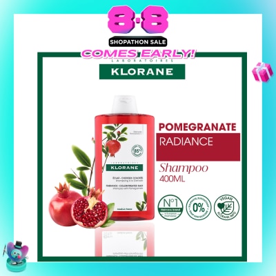 KLORANE - Radiance - Color-Treated Hair Pomegranate Shampoo (To Protects & Prolongs Colour Radiance) 400ml