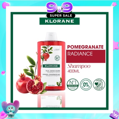 KLORANE - Radiance - Color-Treated Hair Pomegranate Shampoo (To Protects & Prolongs Colour Radiance) 400ml image