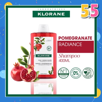 KLORANE Radiance - Color-Treated Hair Pomegranate Shampoo (To Protects & Prolongs Colour Radiance) 400ml