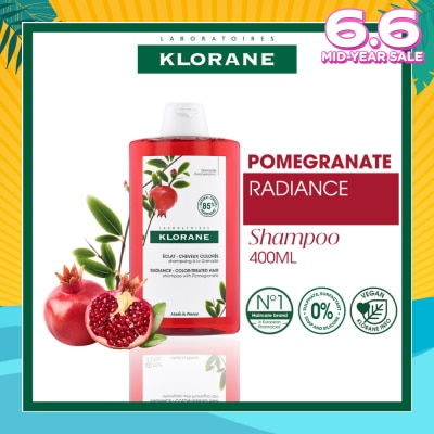 KLORANE Radiance - Color-Treated Hair Pomegranate Shampoo (To Protects & Prolongs Colour Radiance) 400ml