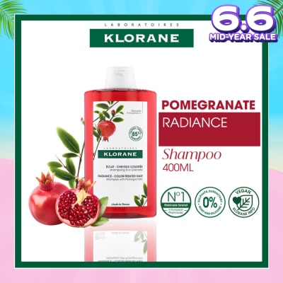 KLORANE Radiance - Color-Treated Hair Pomegranate Shampoo (To Protects & Prolongs Colour Radiance) 400ml