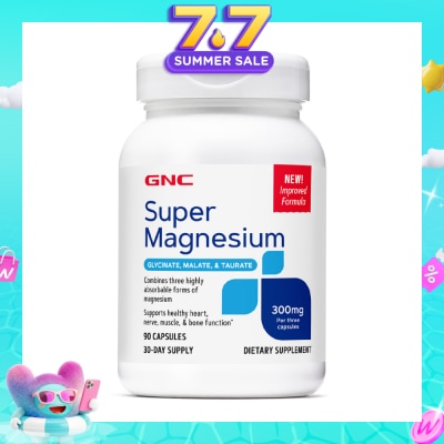 GNC - Super Magnesium 300mg Capsule 90s