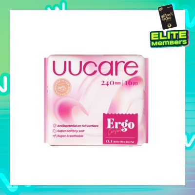 UUCare® Ergo Comfort 0.1 Denier Ultra-Slim Sanitary Pad 24cm 16s