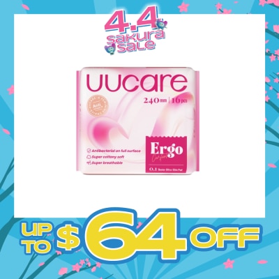 UUCare® - Ergo Comfort 0.1 Denier Ultra-Slim Sanitary Pad 24cm 16s
