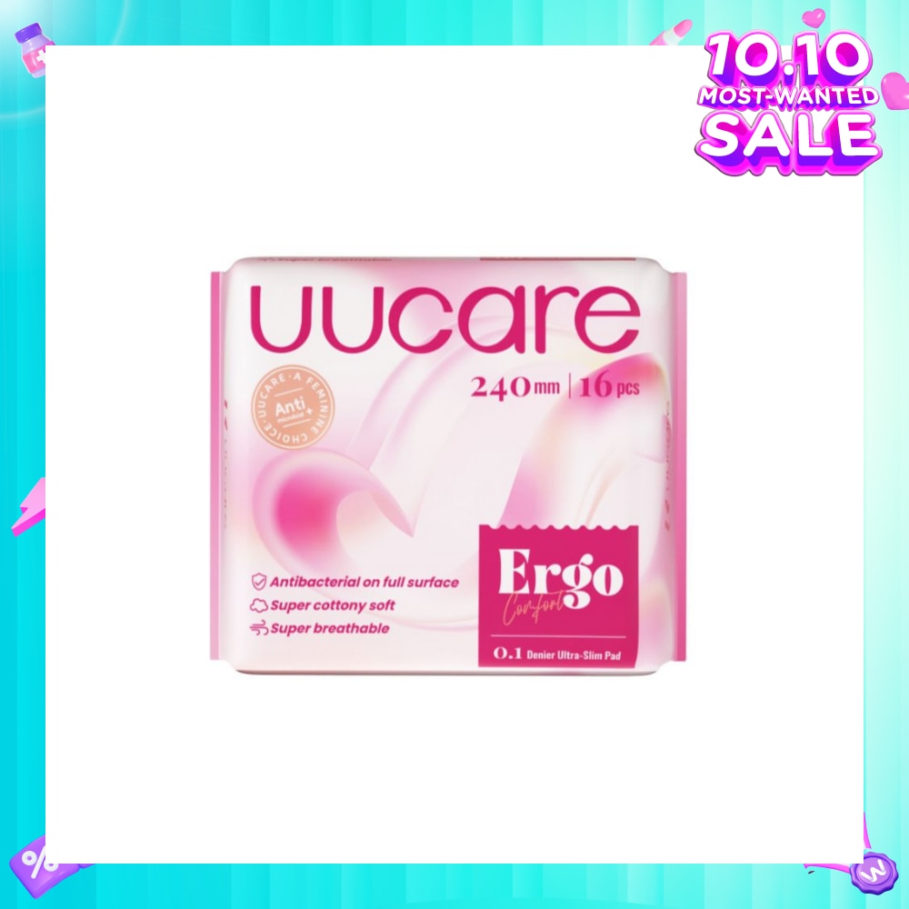 Ergo Comfort 0.1 Denier Ultra-Slim Sanitary Pad 24cm 16s
