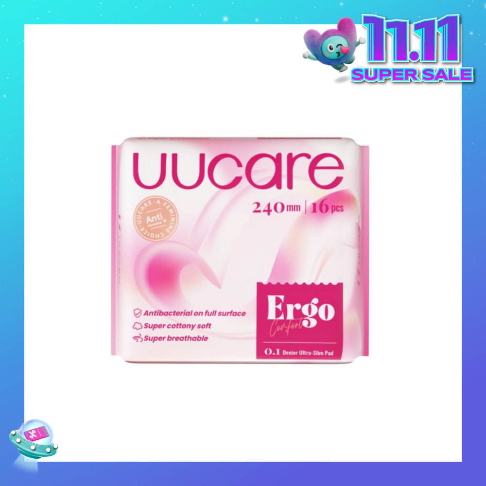 Ergo Comfort 0.1 Denier Ultra-Slim Sanitary Pad 24cm 16s