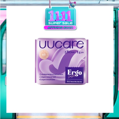 UUCare® Ergo Comfort 0.1 Denier Ultra Slim Sanitary Pad 28cm 14s image
