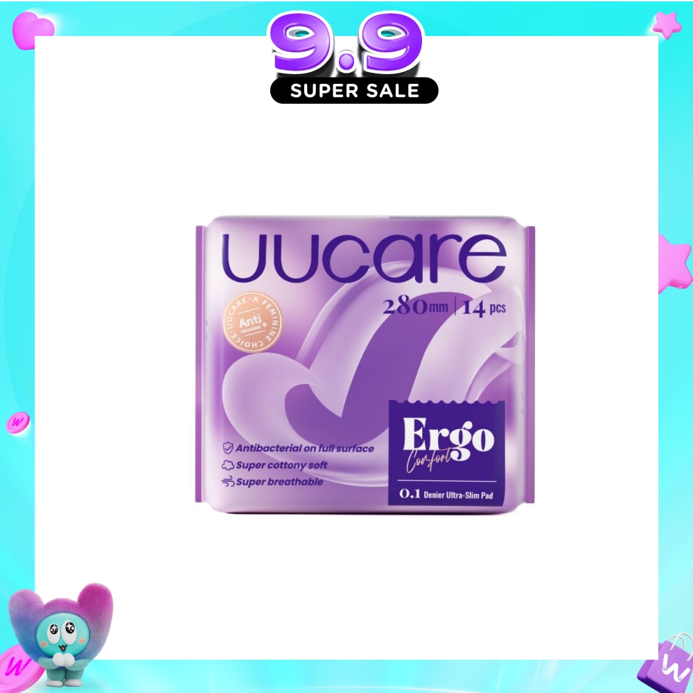 Ergo Comfort 0.1 Denier Ultra-Slim Sanitary Pad 28cm 14s (Expiry: Jul`2027) image