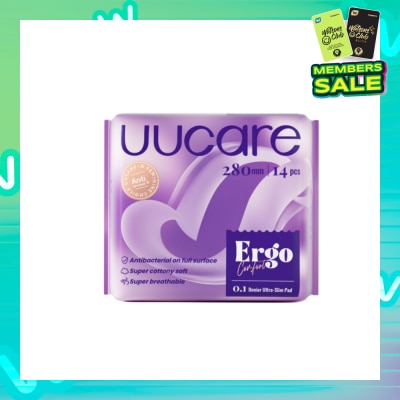 UUCare® Ergo Comfort 0.1 Denier Ultra-Slim Sanitary Pad 28cm 14s