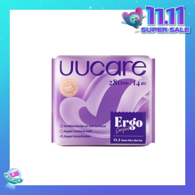 UUCare® Ergo Comfort 0.1 Denier Ultra-Slim Sanitary Pad 28cm 14s