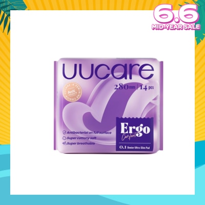 UUCare® Ergo Comfort 0.1 Denier Ultra-Slim Sanitary Pad 28cm 14s