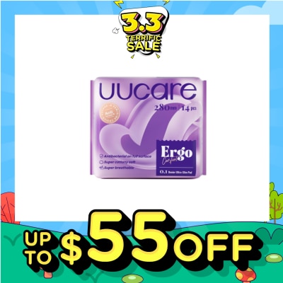 UUCare® Ergo Comfort 0.1 Denier Ultra-Slim Sanitary Pad 28cm 14s