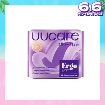 UUCare® Ergo Comfort 0.1 Denier Ultra-Slim Sanitary Pad 28cm 14s