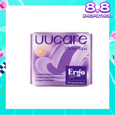 UUCare® Ergo Comfort 0.1 Denier Ultra-Slim Sanitary Pad 28cm 14s