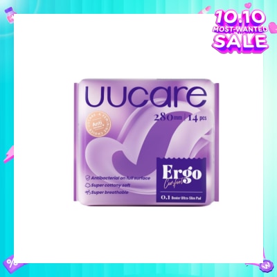 UUCare® Ergo Comfort 0.1 Denier Ultra-Slim Sanitary Pad 28cm 14s