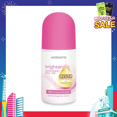 WATSONS Gluta Collagen With Niacinamide Brightening Deodorant Roll-On 50ml