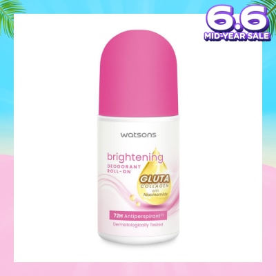 WATSONS Gluta Collagen With Niacinamide Brightening Deodorant Roll-On 50ml