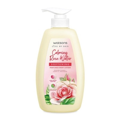 WATSONS Calming Rose Water Softening Perfumed Hand Lotion (Long Lasting Moisture & Fragrance) 550ml