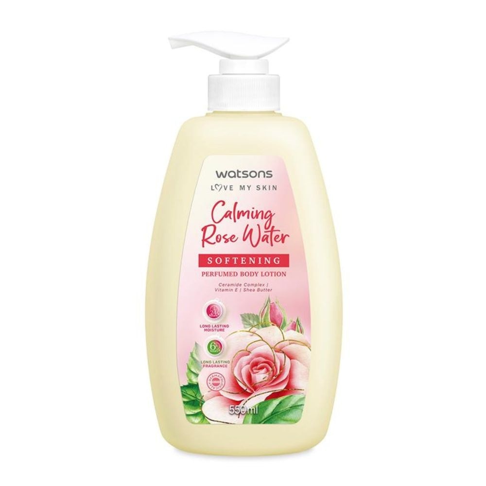 Calming Rose Water Softening Perfumed Hand Lotion (Long Lasting Moisture & Fragrance) 550ml