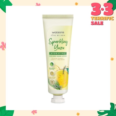 WATSONS Sparkling Yuzu Hydrating Perfumed Hand Lotion (Long Lasting Moisture & Fragrance) 30ml