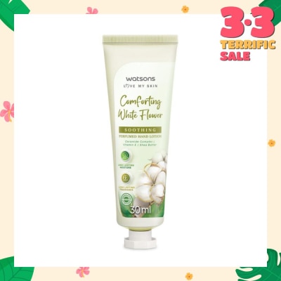 WATSONS Comforting White Flower Soothing Perfumed Hand Lotion (Long Lasting Moisture & Fragrance) 30ml