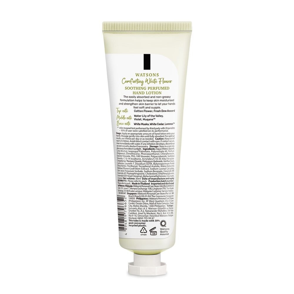 Comforting White Flower Soothing Perfumed Hand Lotion (Long Lasting Moisture & Fragrance) 30ml