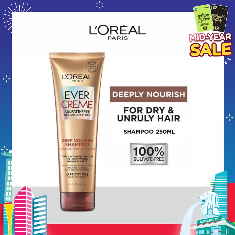 EverCreme Deep Nourish Sulfate-free Shampoo (For Dry & Unruly Hair) 250ml