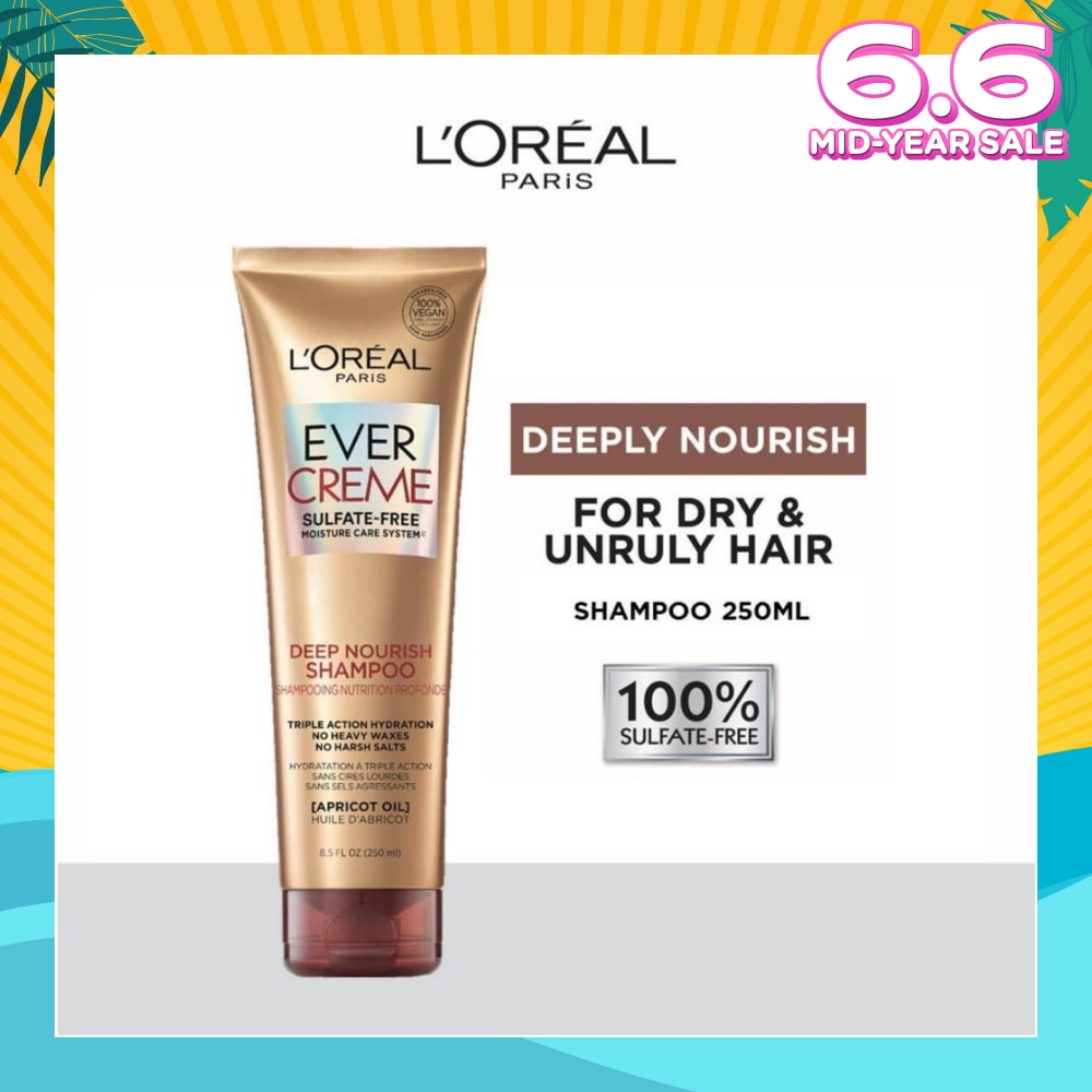 EverCreme Deep Nourish Sulfate-free Shampoo (For Dry & Unruly Hair) 250ml