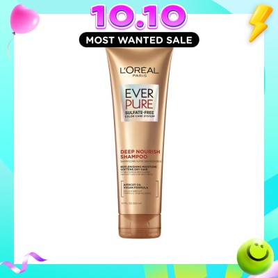 LOREAL PARIS HAIR EXPERT EverPure Deep Nourish Sulfate free Shampoo (For Dry & Unruly Hair) 250ml image