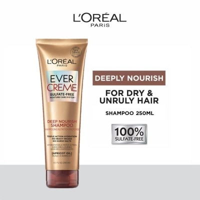 L'OREAL PARIS HAIR EXPERT EverCreme Deep Nourish Sulfate-free Shampoo (For Dry & Unruly Hair) 250ml