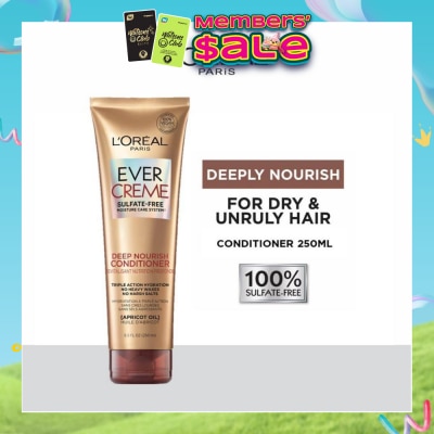 LOREAL PARIS HAIR EXPERT - EverCreme Deep Nourish Sulfate-free Conditioner (For Dry & Unruly Hair) 250ml