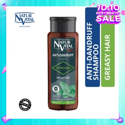 NATURVITAL Anti-Dandruff Shampoo (Greasy Hair) 300ml