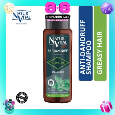 NATURVITAL - Anti-Dandruff Shampoo (Greasy Hair) 300ml
