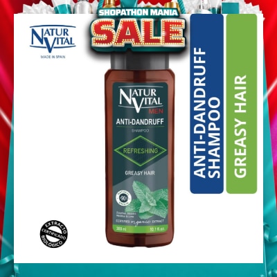 NATURVITAL - Anti-Dandruff Shampoo (Greasy Hair) 300ml
