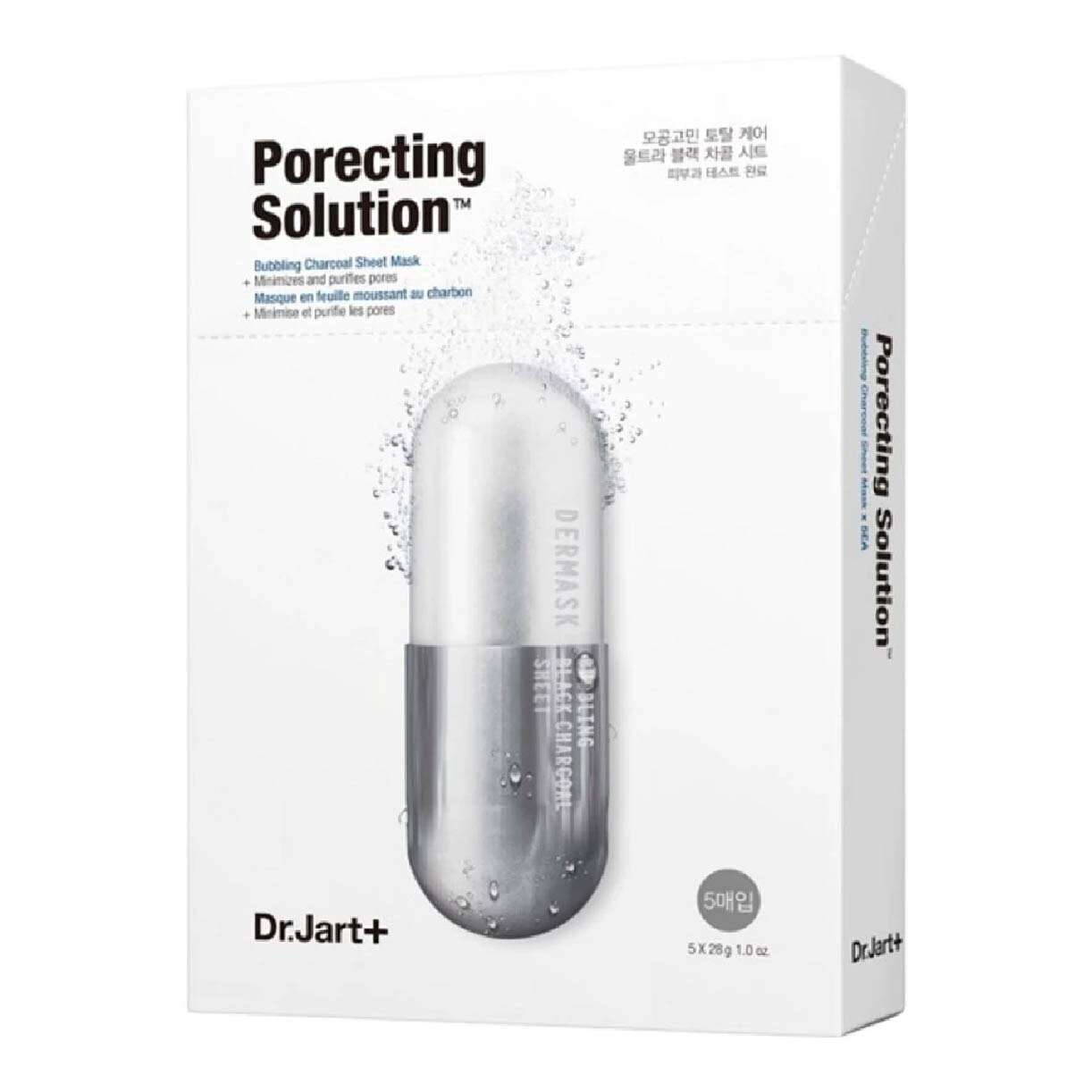 Porecting Solution Bubbling Charcoal Sheet Mask 28g x 5s