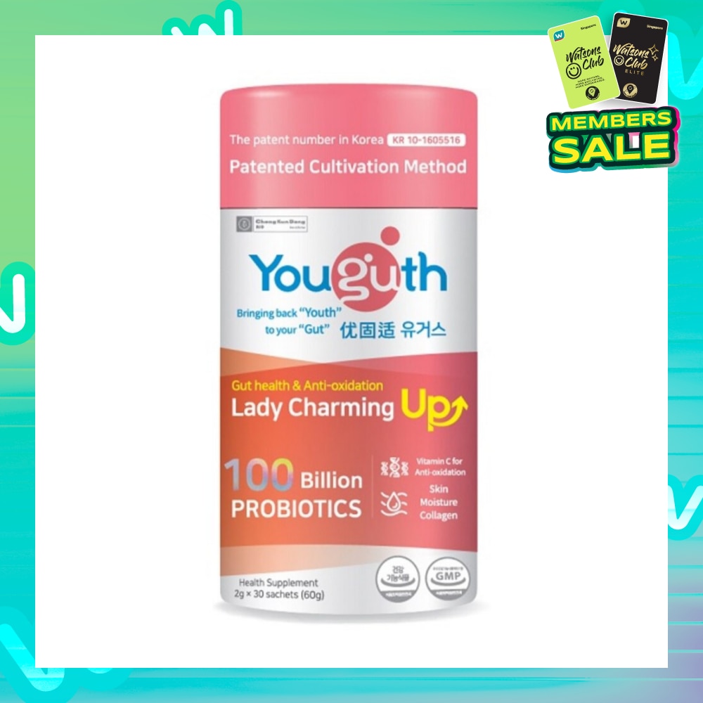 Lady Charming Up Gut Health & Anti-Oxidation Probiotics Health Supplement Sachets 2g x 30s