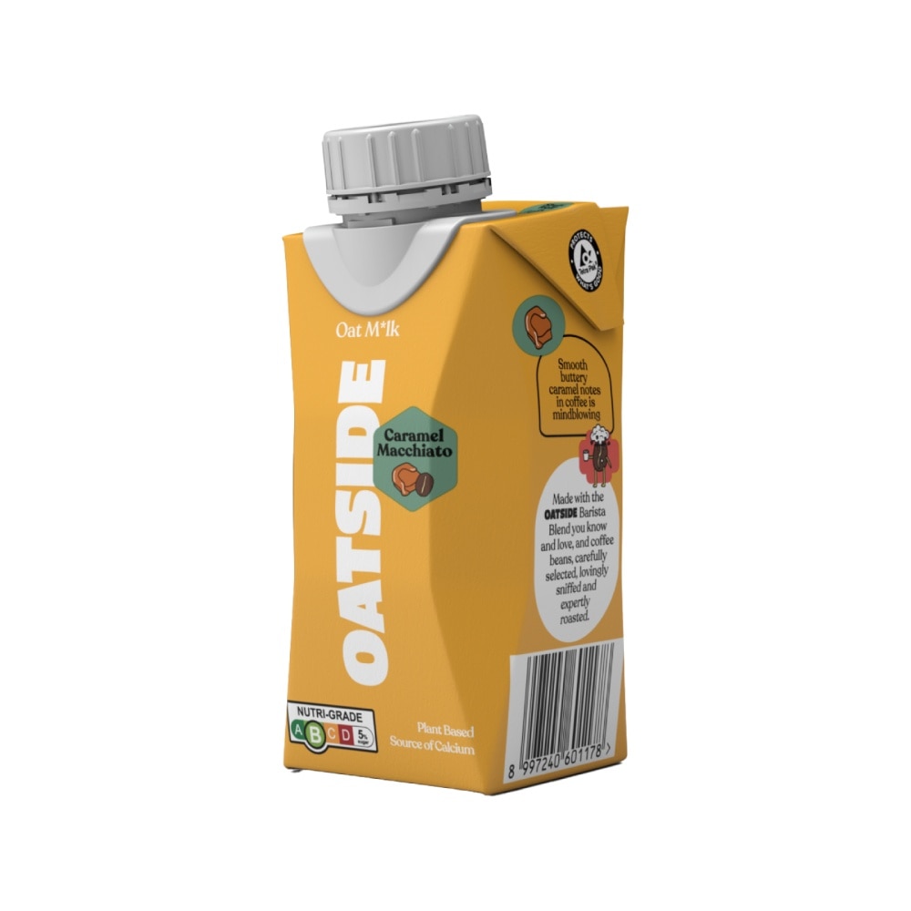 Caramel Macchiato Oat Milk (Dairy Free, Creamy, Zero Added Sugar, Coffee) 200ml x 24s (Per Carton)