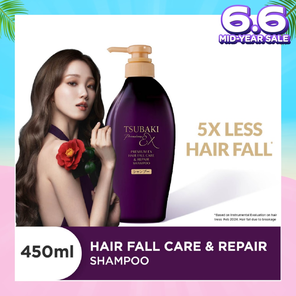 Premium EX Hair Fall Care & Repair Shampoo (5x Less Hair Fall, Hydrate Scalp & Repair Hair For Thicker & Fuller) 450ml