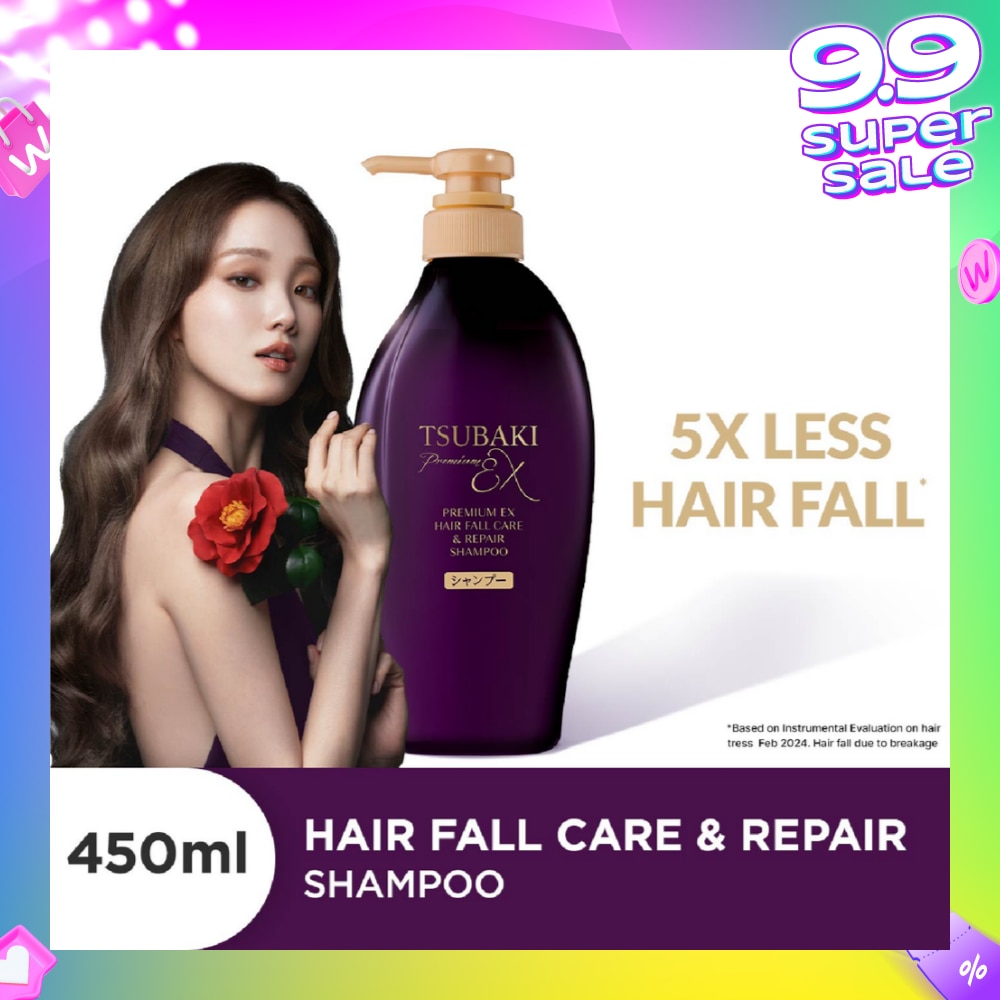 Premium EX Hair Fall Care & Repair Shampoo (5x Less Hair Fall, Hydrate Scalp & Repair Hair For Thicker & Fuller) 450ml