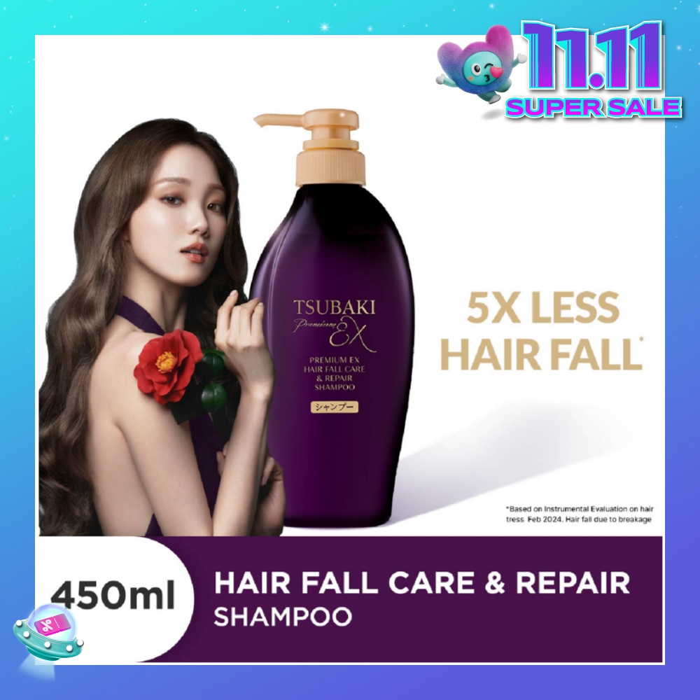 Premium EX Hair Fall Care & Repair Shampoo (5x Less Hair Fall, Hydrate Scalp & Repair Hair For Thicker & Fuller) 450ml