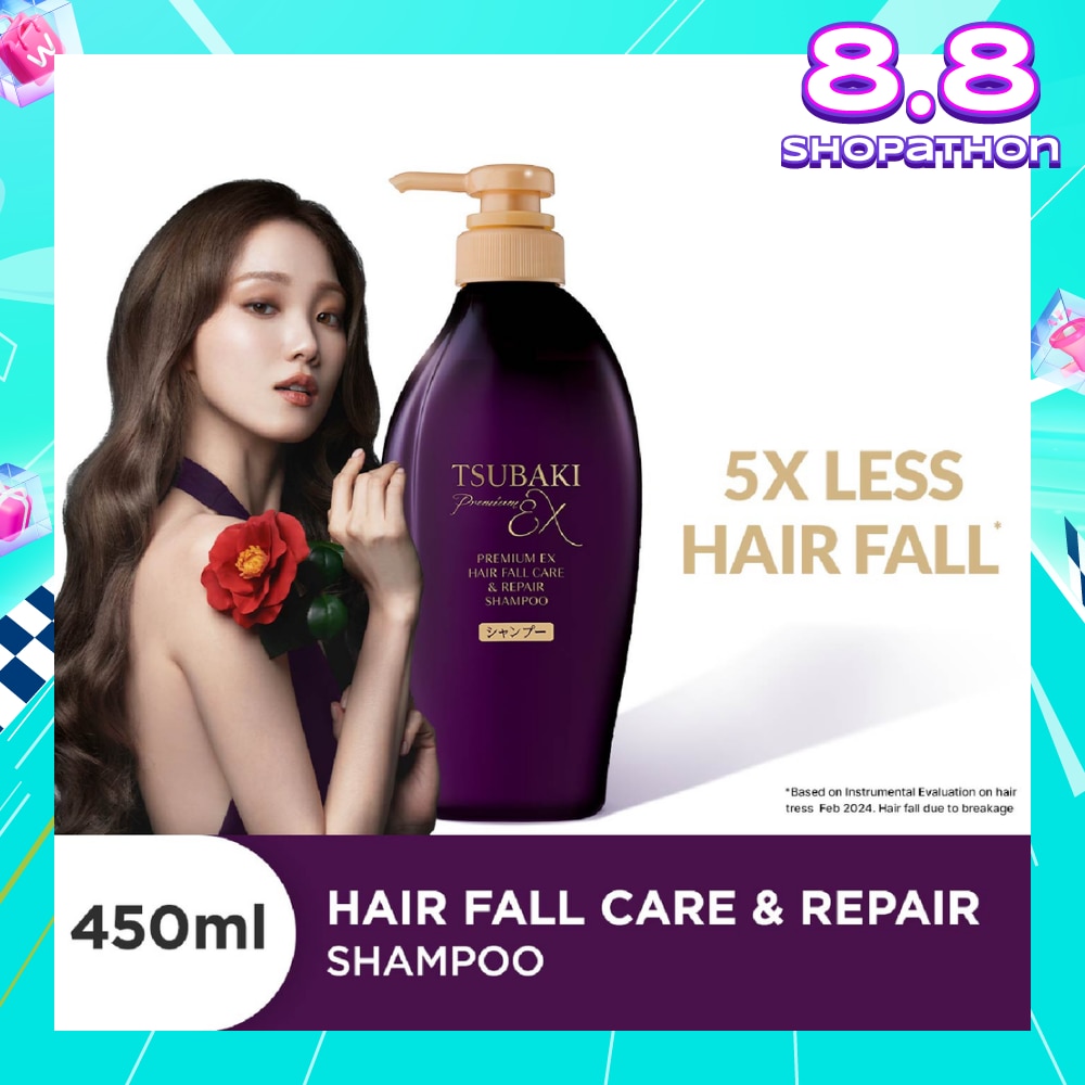 Premium EX Hair Fall Care & Repair Shampoo (5x Less Hair Fall, Hydrate Scalp & Repair Hair For Thicker & Fuller) 450ml