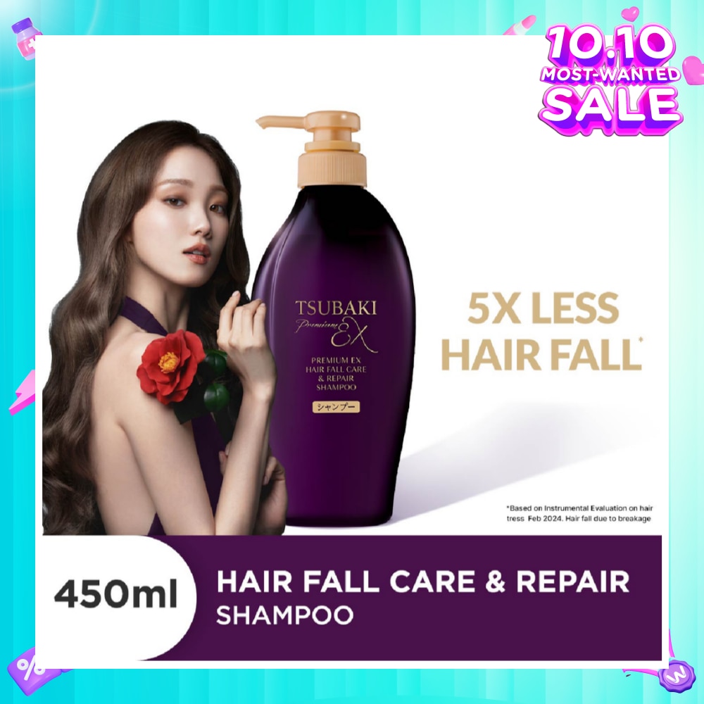 Premium EX Hair Fall Care & Repair Shampoo (5x Less Hair Fall, Hydrate Scalp & Repair Hair For Thicker & Fuller) 450ml