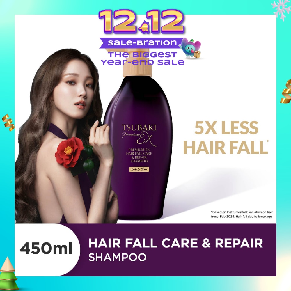 Premium EX Hair Fall Care & Repair Shampoo (5x Less Hair Fall, Hydrate Scalp & Repair Hair For Thicker & Fuller) 450ml