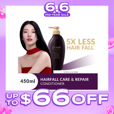 TSUBAKI - Premium EX Hair Fall Care & Repair Conditioner Treatment (5x Less Hair Fall, Hydrate Scalp & Repair Hair For Thicker & Fuller) 450ml