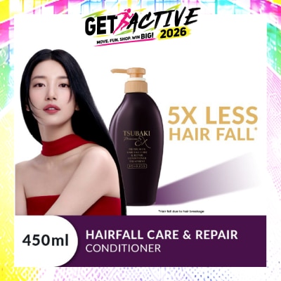 TSUBAKI - Premium EX Hair Fall Care & Repair Conditioner Treatment (5x Less Hair Fall, Hydrate Scalp & Repair Hair For Thicker & Fuller) 450ml image