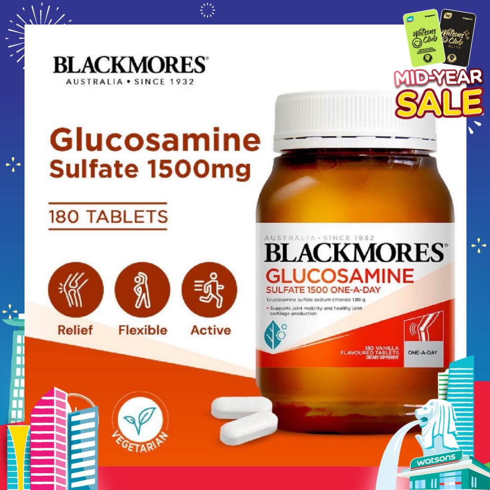 Glucosamine Sulfate 1500mg Tablets 180s<BR>