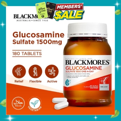 BLACKMORES Glucosamine Sulfate 1500mg Tablets 180s image